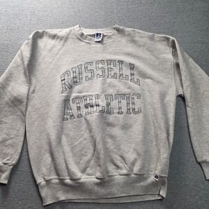 Vintage Russell Athletic Crewneck Sweatshirt Mens XL Gray Made in USA Arch Logo‎